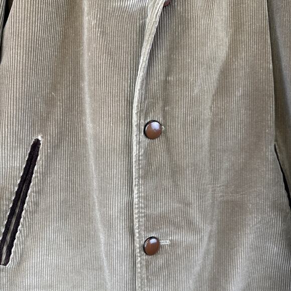 VTG‎ Men 50s Eddie Bauer Blizzard Proof Down Corduroy Jacket Coat USA Size 42 - Picture 3 of 8